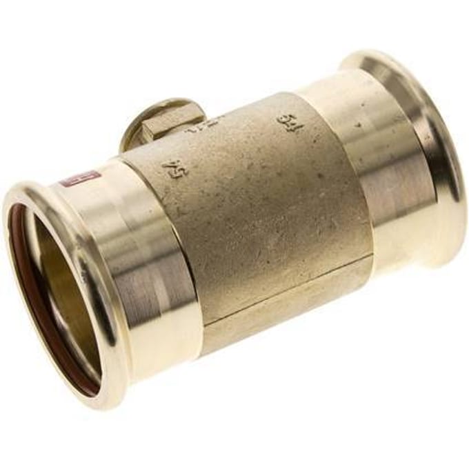 Tee Press Fitting - 54mm & Rp 1/2'' Persmof - Koperlegering