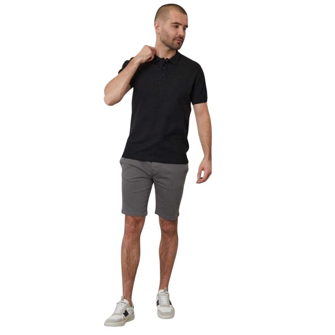 Threadbare Mannen Malbork Korte Mouwen Polo Shirt (Zwart)