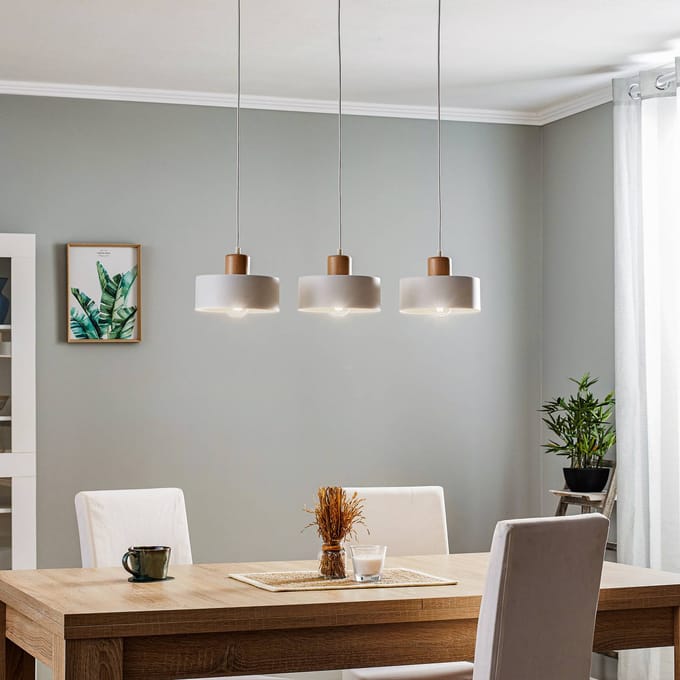 EMIBIG LIGHTING Hanglamp Tako, 3-lamps, wit