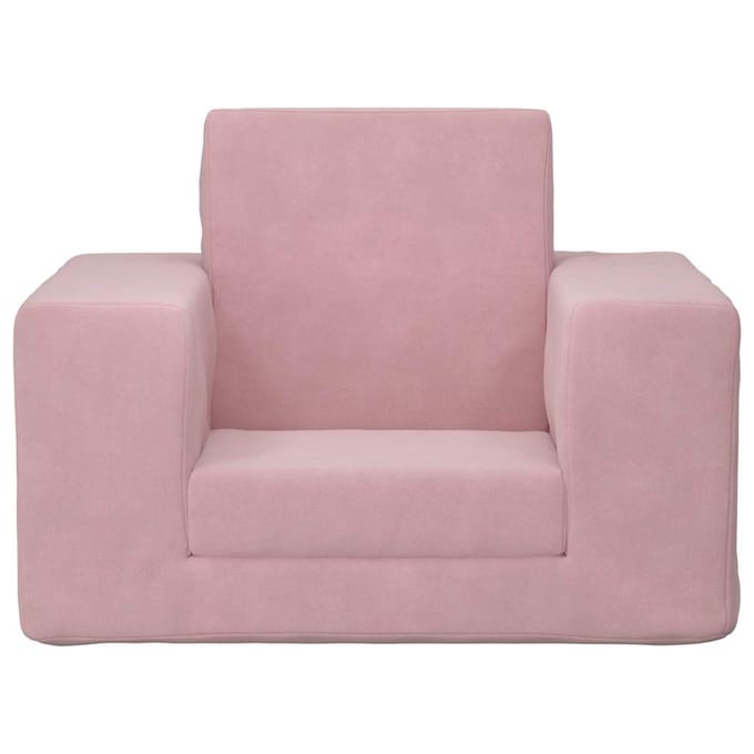 Vidaxl Kinderbank, Uitschuifbaar, Roze, Zacht Pluche