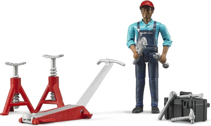 Bruder Figuren Set Garage-uitrusting