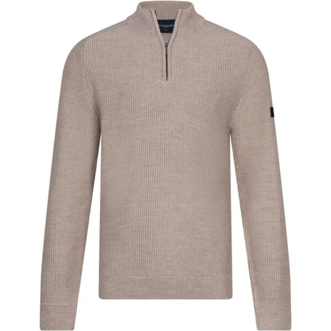 Cavallaro Sagio Half Zip Pullover Pullovers Creme 118255007