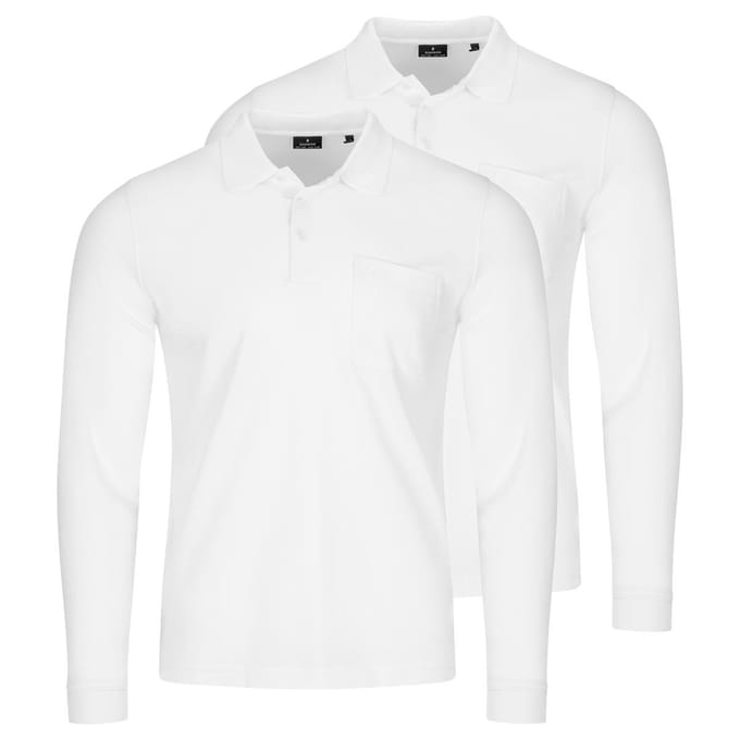 RAGMAN Heren poloshirt 2 pack Basic