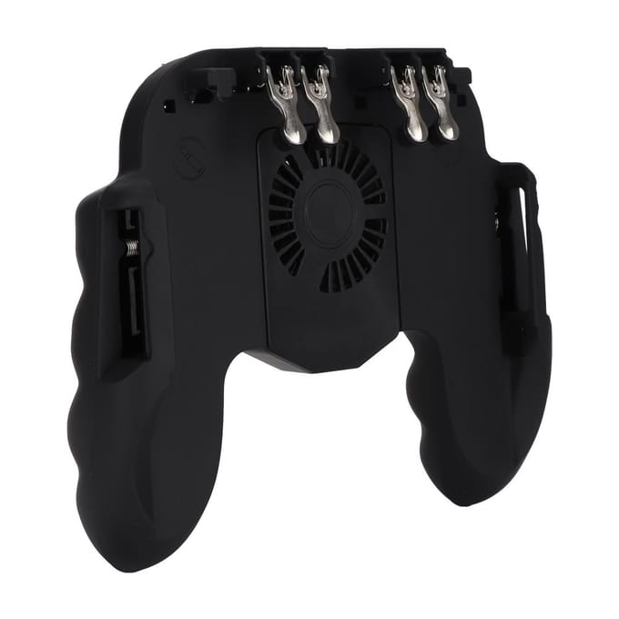 Mobiele Telefoon Game Controller Warmteafvoer Gamepad Power Handvat met Koelventilator black