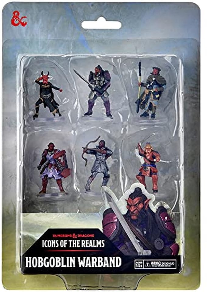 Hobgoblin Warband Miniaturen - 6 Voorgeverfde RPG Figuren voor Dungeons & Dragons
