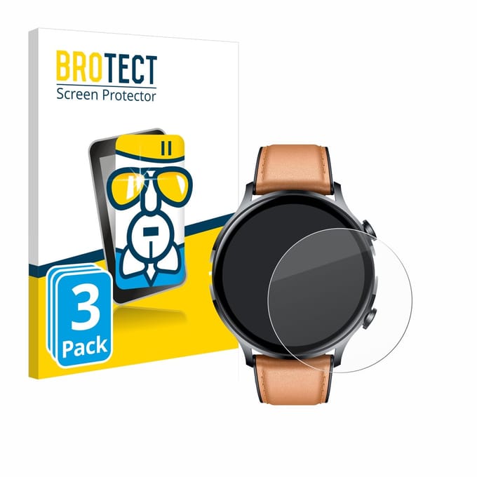 Screenprotector 3 Stuks voor NONGAMX Smartwatch 1.39" Beschermglas transparant