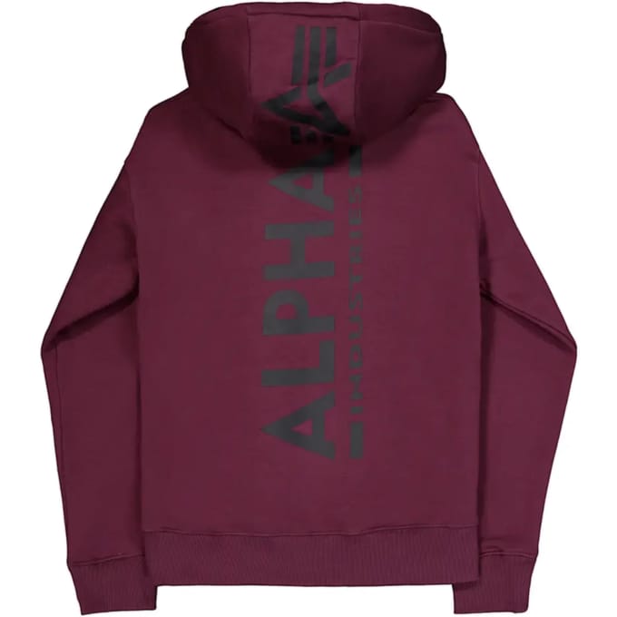 Sweatshirt met capuchon met print op de achterkant Alpha Industries