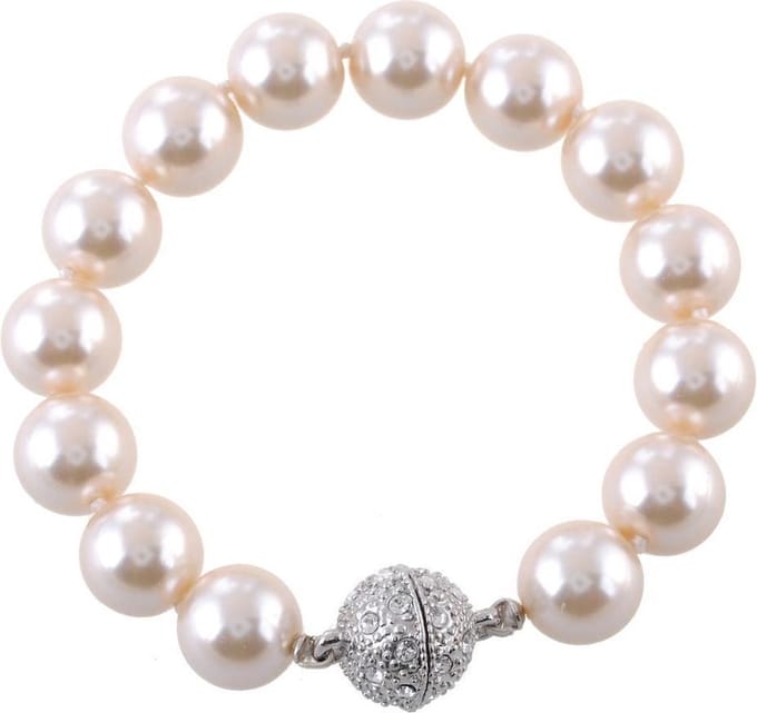 Behave - Crèmekleurige parelarmband - Klassieke look - Cadeau-idee