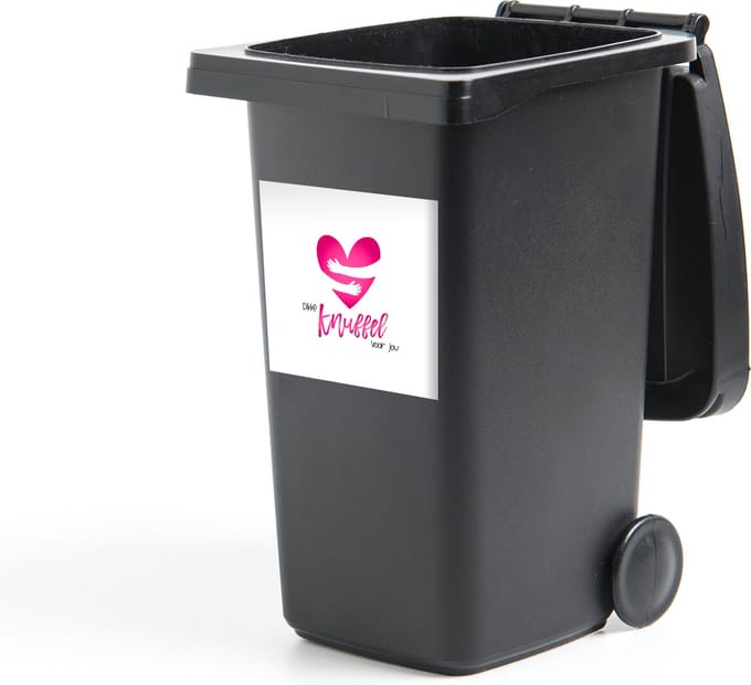 Container sticker Sterkte - Quotes - Knuffel - 40x40 cm - Kliko sticker
