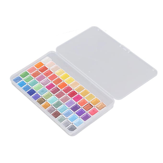 Glitter Aquarelverf Set Parelmoer Oplosbare Metallic Kleuren Aquarelverf voor Glans white