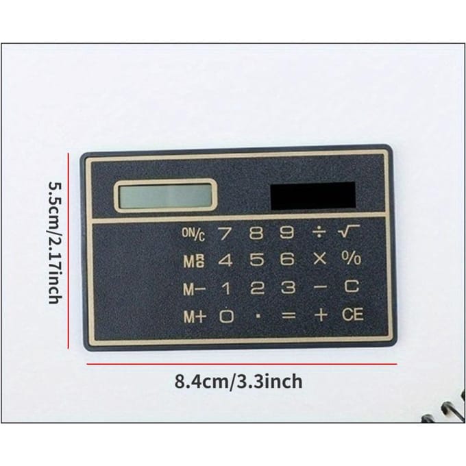 Draagbare wetenschappelijke rekenmachine Bankpas Handheld rekenmachine Mini portemonnee rekenmachines