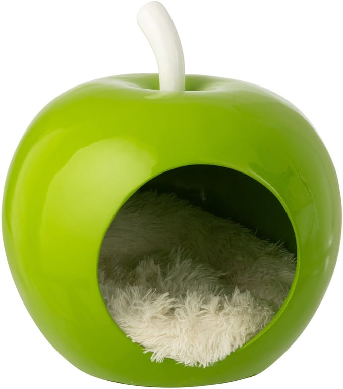 J-Line kattenmand Appel - polyresin - groen
