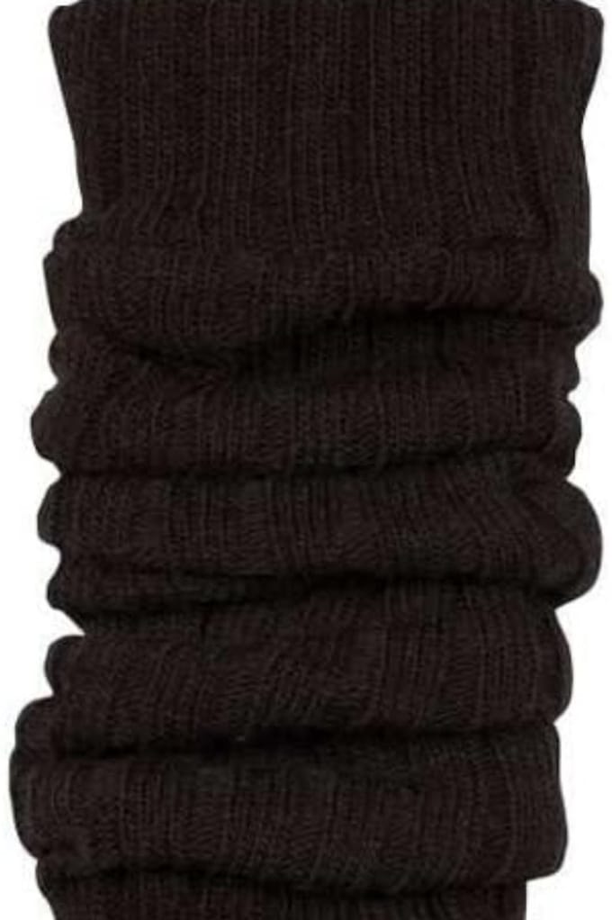 Famanu - Gebreide lange beenwarmers dames 40 cm, elastisch, enkel tot kniehoog