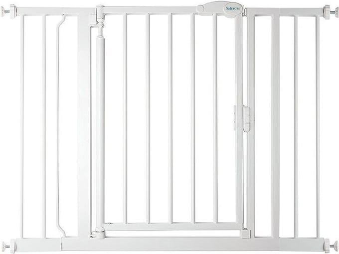Safetots Self Closing Klemhek, Traphekje, 103,8cm - 110,8cm, Wit