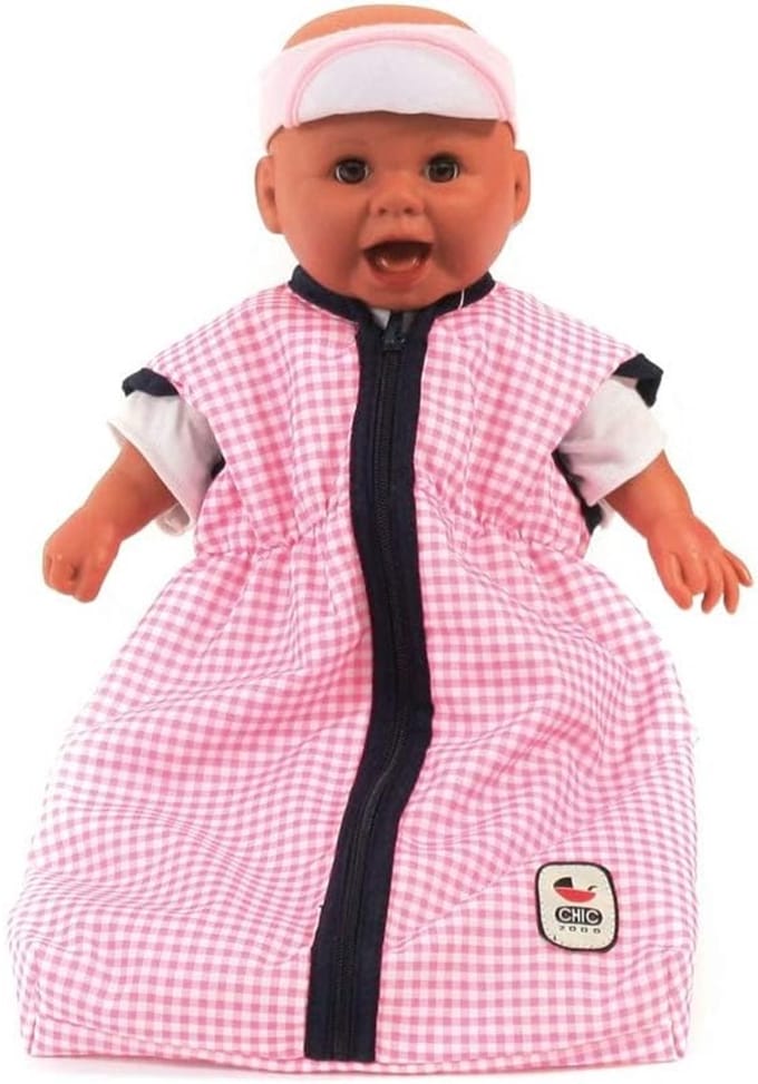 Bayer chic Poppenslaapzak roze