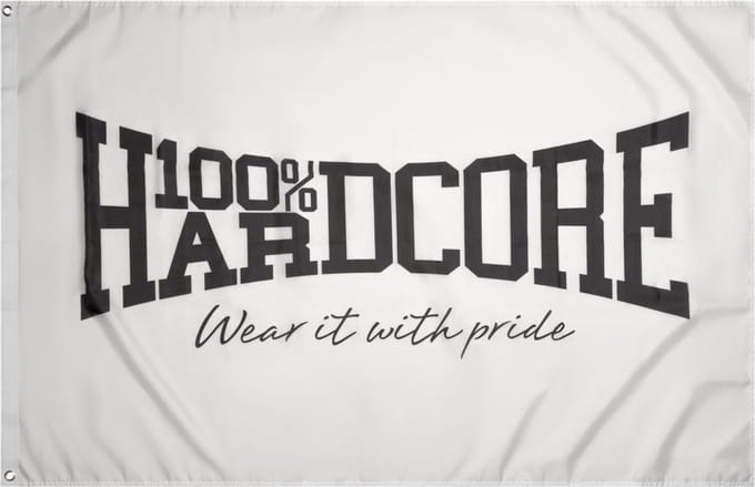 100% Hardcore Vlag Wear It Wit