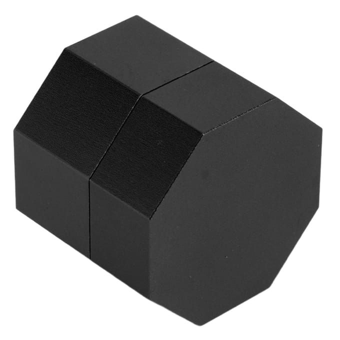 Keu Krijt Doos Houder Aluminiumlegering Achtkant Universeel Biljart Krijt Etui voor Biljart zwart
