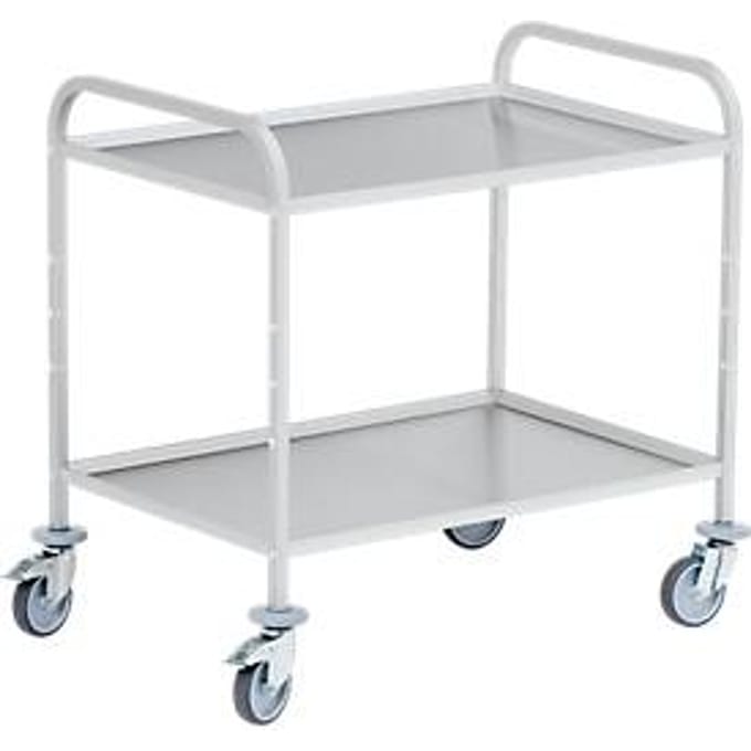 Serveerwagen, aluminium-rvs, L 1055 x B 735 x H 975 mm