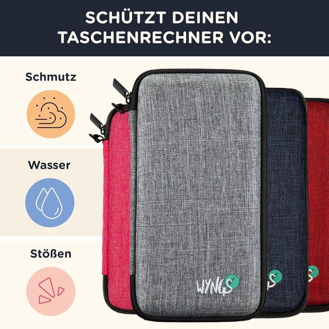 Stevige Beschermhoes voor Technische Rekenmachine Casio FX-82ES Plus II / FX-85ES Plus II - Roze