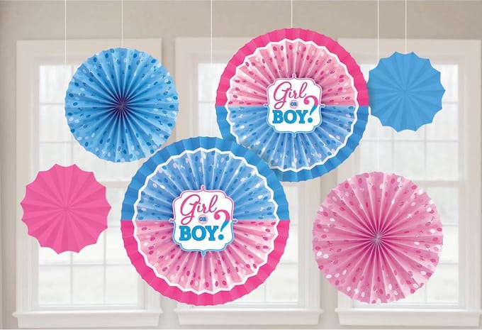 fan decoraties - girl or boy? - gender party