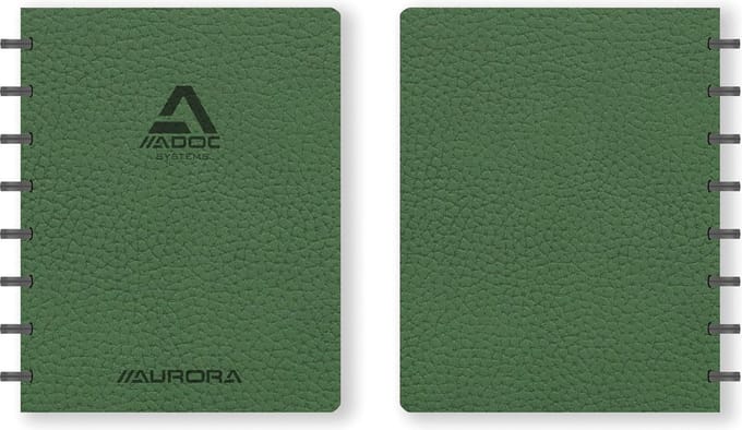 Schrift adoc business a5 ruit 5x5mm 144pag 90gr gn | 10 stuks