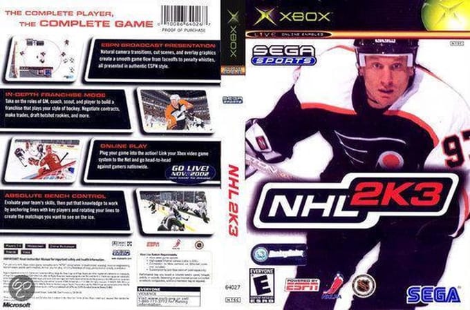 Electronic Arts NHL 2003, Xbox