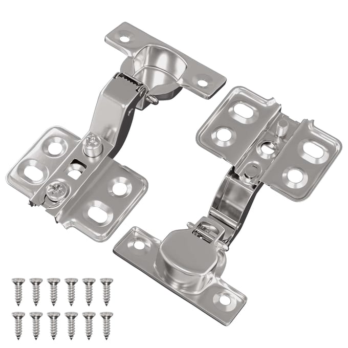 vidaXL - Scharnier - 2 - st - Nikkel - 85 - x - 52,5 - x - 9,5 - mm - IJzer