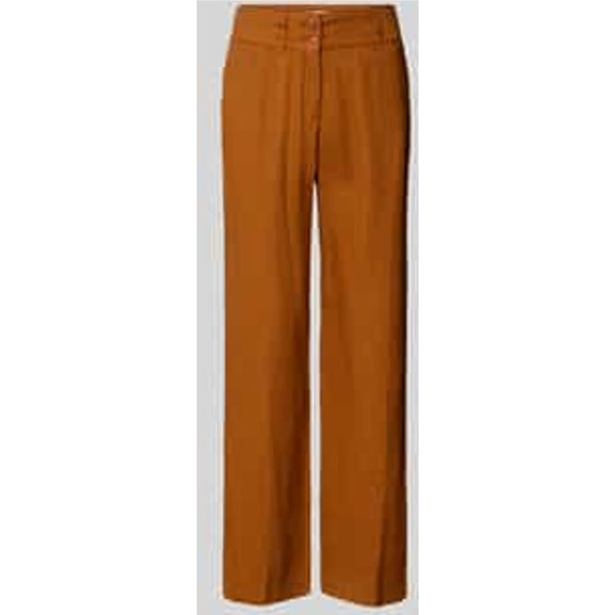 Linnen broek met steekzakken