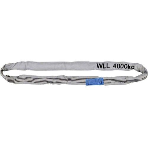 Petex 47204218 Rondstrop Werklast (WLL): 4 t Grijs EN 1492-2 DIN 1492-2