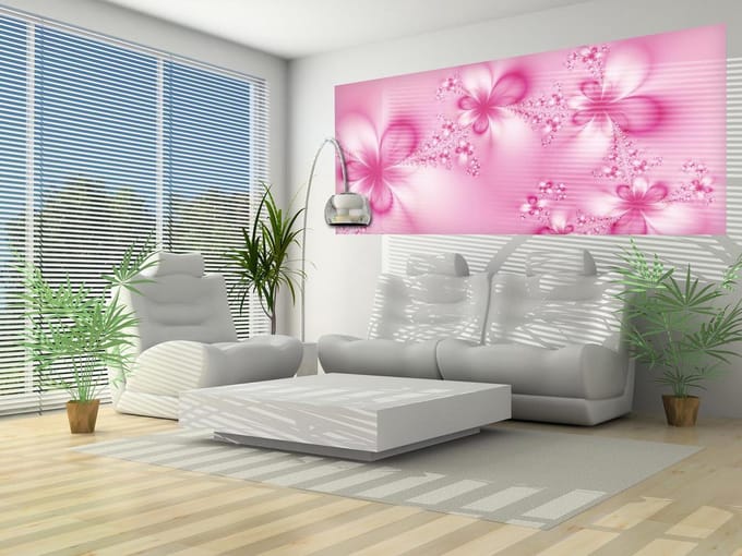 Flowers Abstract Nature Photo Wallcovering