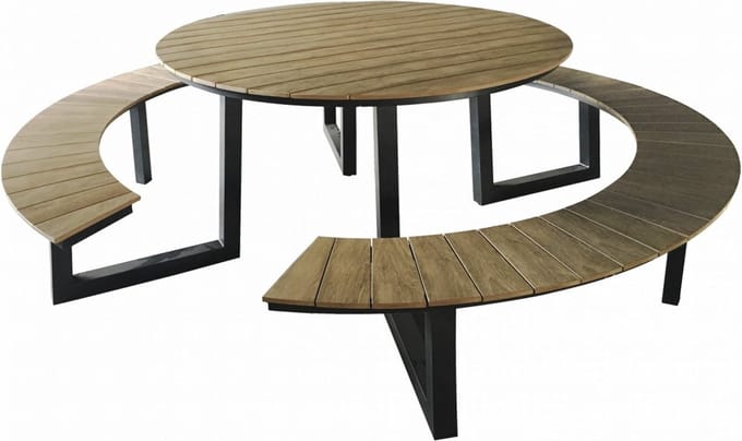 The Outsider - Fredo Picknicktafel - 242cm - Polywood - Tuintafel - Picnicktafel