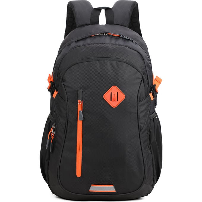 Aoking Rugzak Uniseks BLACK AND ORANGE