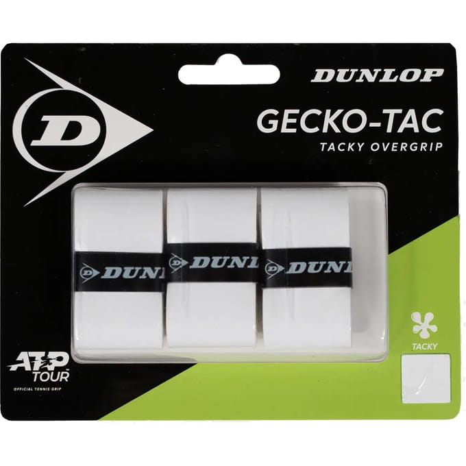 Dunlop - Grip- GECKO-TAC OGRIP WHT 3PCS BLISTER Unisex Grip - Wit
