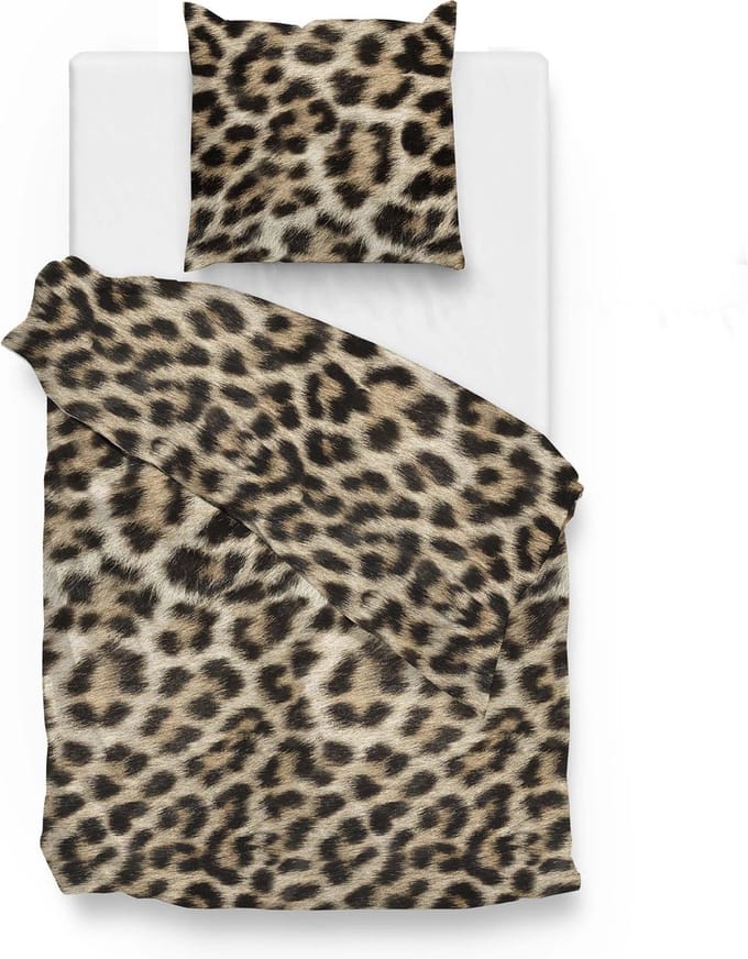Zohome Abbas Dekbedovertrek - Eenpersoons - Flanel - 140x200-220cm - Natural