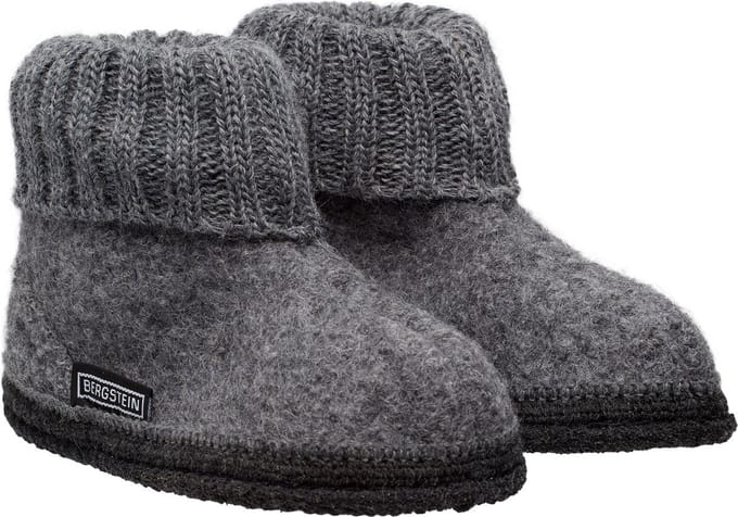 Bergstein Cozy Unisex Junior Sloffen - Grey