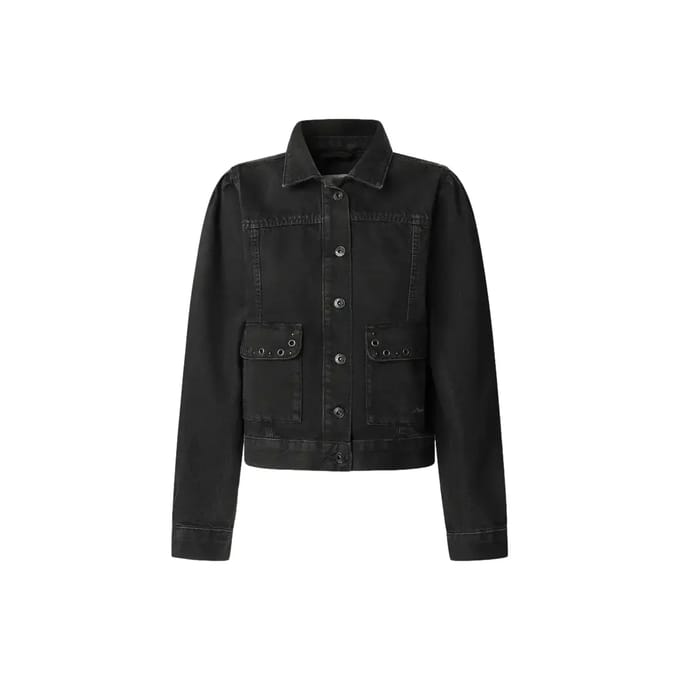 Pepe Jeans Sunny Blk Spijkerjas Zwart M Vrouw