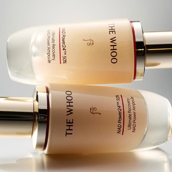 The History of Whoo Bichup NAD Power Ampoule 30ml Set Verstevigend & Hydraterend Gezichtsserum Anti-Aging Verzorging beige
