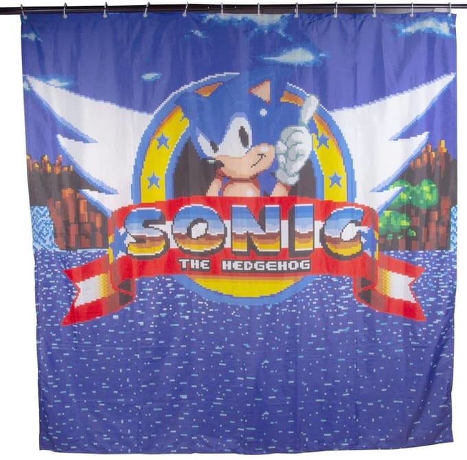 Fizz Creations Sonic The Hedgehog - Classic Douchegordijn - Multicolours