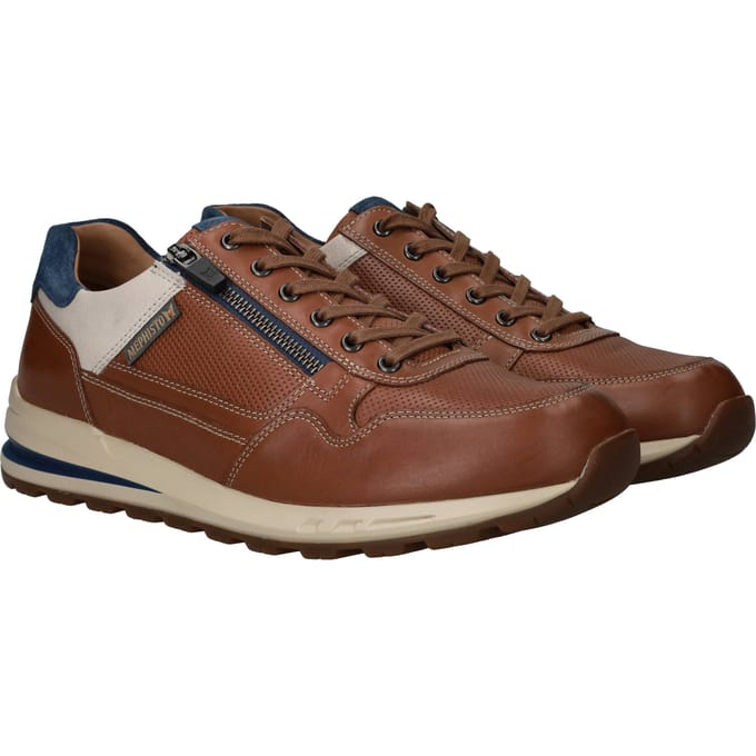 Heren Veterschoenen Mephisto Bradley Randy Hazelnut Cognac - Maat 11