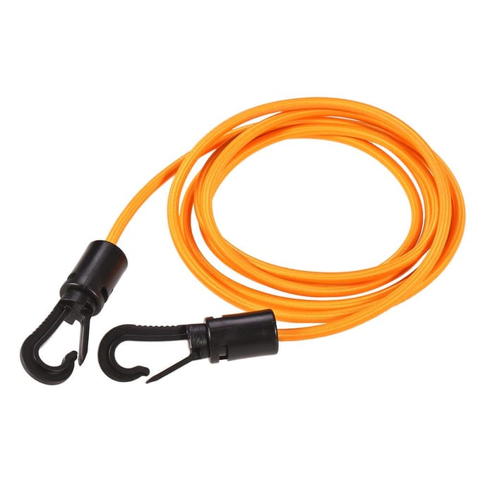 1,5 M 4 MM kajak kano elastische bungee koord schok koord haak vastbindtouw zwart
