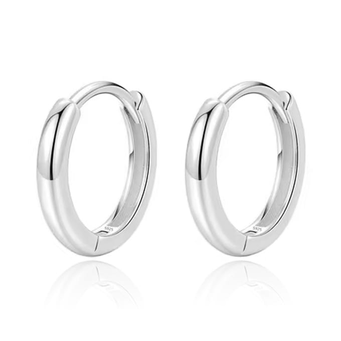 Elenza Sterling .925 Zilveren Oorringen-10mm