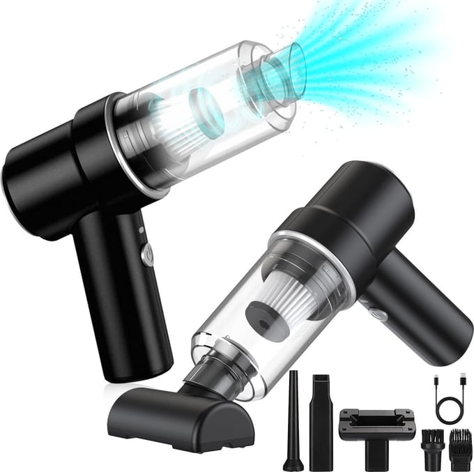 MATTI® - Auto Stofzuiger - Handstofzuiger - Mini Stofzuiger - Air Duster - Kruimelzuiger - Kruimeldief