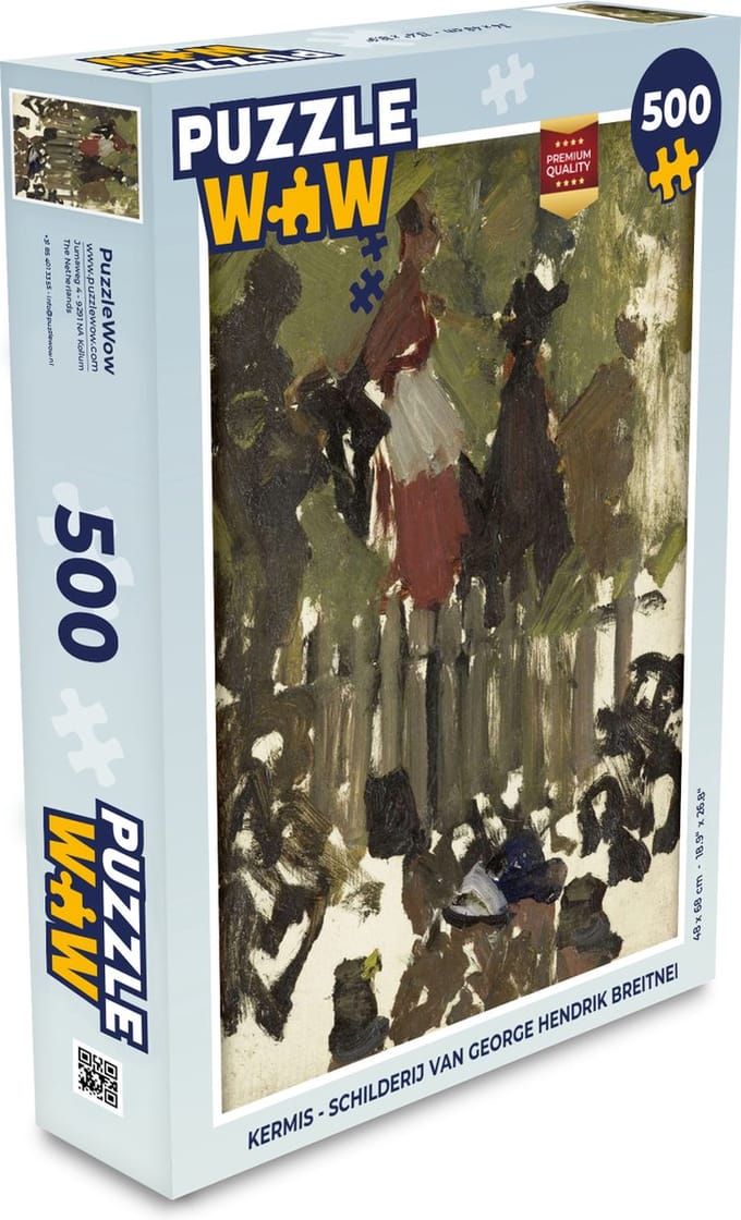 Puzzel Kermis - Schilderij van George Hendrik Breitner - Legpuzzel - Puzzel 500 stukjes