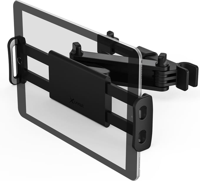 XLayer - Tablet Houder voor Auto Hoofdsteun - Verstelbaar - 360° Draaibaar