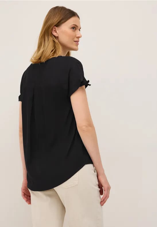 Blouse shirt met knoop