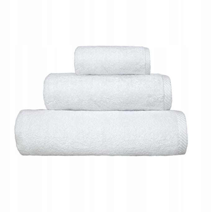 123Obrusy - Hotelhanddoek - 70x140 cm - Wit - Frotte - 100% Katoen