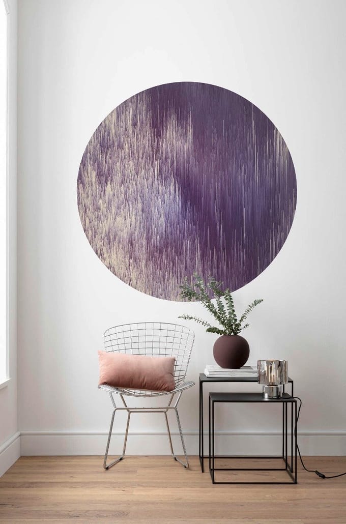 Fotobehang - Harmony 125x125cm - Rond - Vliesbehang - Zelfklevend