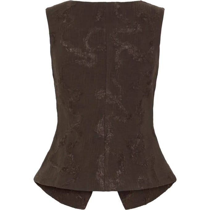 Bodywarmer met ronde hals model 'JURLIE'