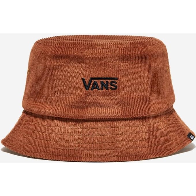 Vans Dusk Downer Check Bucket Hat Vn000a9eckn Ginger Bread SM brown