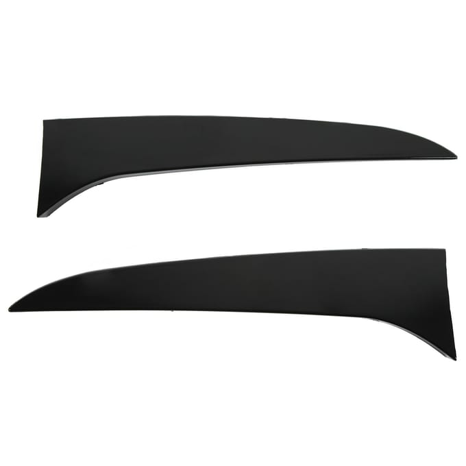 1 Paar Achterruitspoiler Glanzend Zwart ABS Plastic Zijvleugel Afdekking Sierlijst voor X1 E84 2009?2015 black